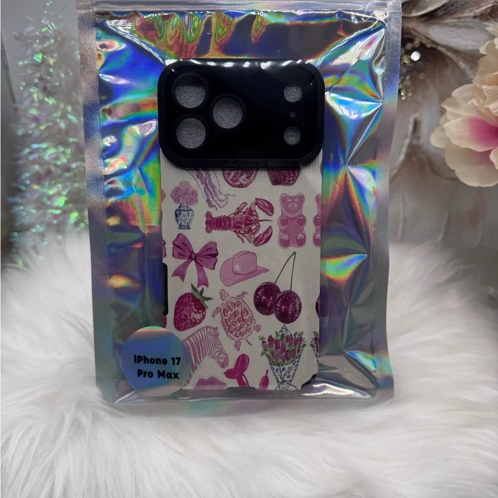 Chic iPhone 17 Pro Max Pink Lover Theme Case